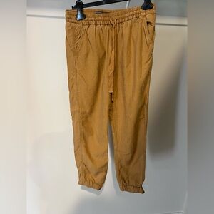 Women's Point Sur J.Crew Seaside Linen Blend Jogger Pants Tan